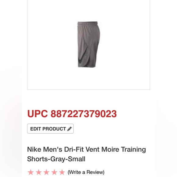 Men’s Nike Dri-Fit Gray Training Shorts - Picture 2 of 5